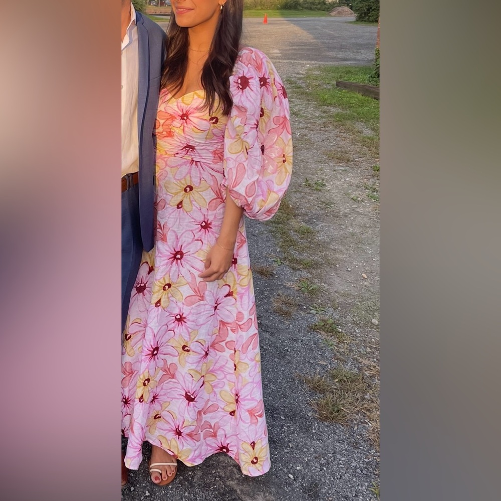 Sundress Emilia Dress Riviera Linen Pink size XS/S